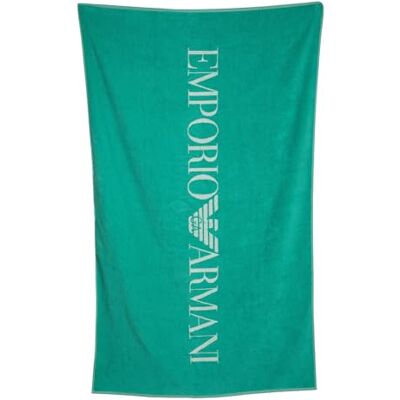Giorgio Armani unisex väsentlig strandhandduk grön en storlek Giorgio Armani unisex väsentlig strandhandduk grön en storlek