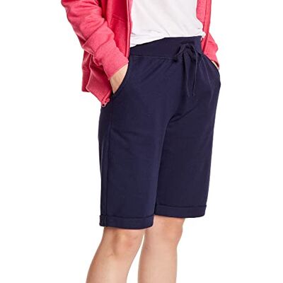 Hanes dam fransk terry-bermudashorts, Marinblått Xsp, XL Hanes dam fransk terry-bermudashorts, Marinblått Xsp, XL