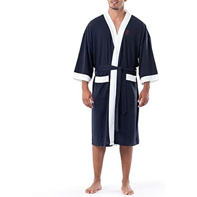 Izod Våffle stickad kimono rock badrock för män, marinblå, En Storlek Izod Våffle stickad kimono rock badrock för män, marinblå, En Storlek