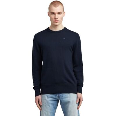 G-STAR 8719965012981 Premium core r Knit, Blå (Salute D27686-b692-c742), L G-STAR 8719965012981 Premium core r Knit, Blå (Salute D27686-b692-c742), L