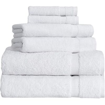 BERIBO Turkiskt handduksset 100% bomull (komfort), 6 st, 620 g/m² (vit) BERIBO Turkiskt handduksset 100% bomull (komfort), 6 st, 620 g/m² (vit)