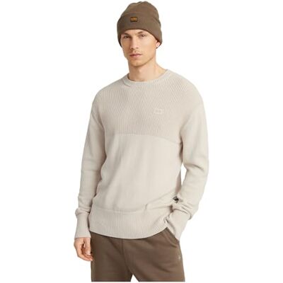 G-STAR RAW Fisherman r Knit, Vit (Whitebait D25127-c868-1603), XXL G-STAR RAW Fisherman r Knit, Vit (Whitebait D25127-c868-1603), XXL