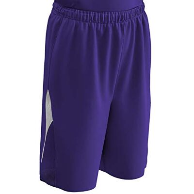 Champro Herr BBS14APUWXL svängbar polyester basketshorts, lila, vit, X-Large Champro Herr BBS14APUWXL svängbar polyester basketshorts, lila, vit, X-Large