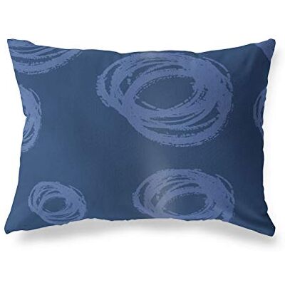 Bonamaison dekorativt kuddöverdrag blå, överdrag till prydnadskudde, heminredning örngott för vardagsrum, soffa, sovrum, storlek: 35 x 50 cm – designad och tillverkad i Turkiet Bonamaison dekorativt kuddöverdrag blå, överdrag till prydnadskudde, heminredning örngott för vardagsrum, soffa, sovrum, storlek: 35 x 50 cm – designad och tillverkad i Turkiet