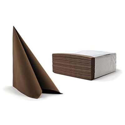 Alvotex Airlaid servetter 40 x 40 cm 50/1 – brun (671) Alvotex Airlaid servetter 40 x 40 cm 50/1 – brun (671)