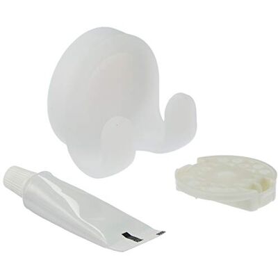 Spirella Tillbehör Vägg MAFORMA Frosty-White Dubbel Hängare 1217367, Vit, Standard Spirella Tillbehör Vägg MAFORMA Frosty-White Dubbel Hängare 1217367, Vit, Standard