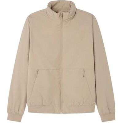 Springfield Elegant teknisk jacka med tratt med huva dold i nacken, sand, L Springfield Elegant teknisk jacka med tratt med huva dold i nacken, sand, L
