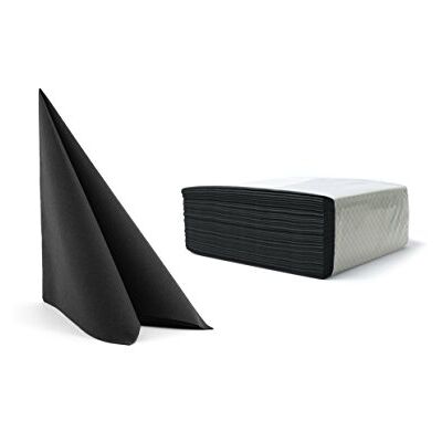 Alvotex Modell: Chic Airlaid Servetter - 50 st - Svart Alvotex Modell: Chic Airlaid Servetter - 50 st - Svart