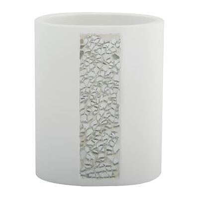 MSV 141598 Briljant vit tandborsthållare 6 x 10 cm MSV 141598 Briljant vit tandborsthållare 6 x 10 cm