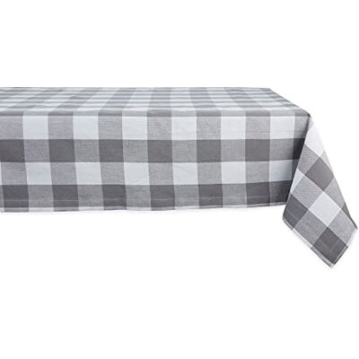 DII Buffalo Check Collection, klassisk bondgårdsduk, 132 x 132 cm, grå och vit DII Buffalo Check Collection, klassisk bondgårdsduk, 132 x 132 cm, grå och vit