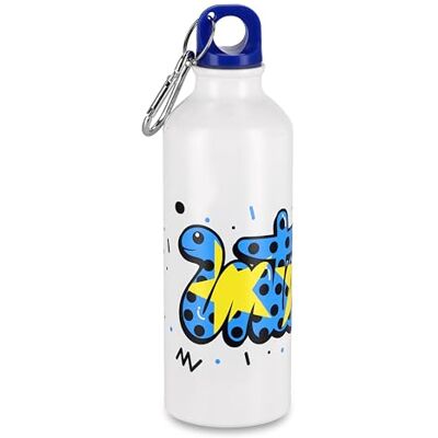 Inter Barnflaska, 100% aluminium, Fantasy Baby Snake, Vit, Unisex, Officiell produkt Inter Barnflaska, 100% aluminium, Fantasy Baby Snake, Vit, Unisex, Officiell produkt