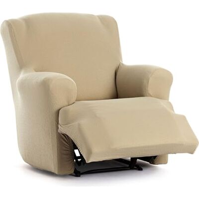 ECOMMERC3 Fåtöljöverdrag fötter tillsammans Bielastisk relax i ett stycke – sofföverdrag fötter tillsammans avkopplande färg beige passform monteringsskum ECOMMERC3 Fåtöljöverdrag fötter tillsammans Bielastisk relax i ett stycke – sofföverdrag fötter tillsammans avkopplande färg beige passform monteringsskum