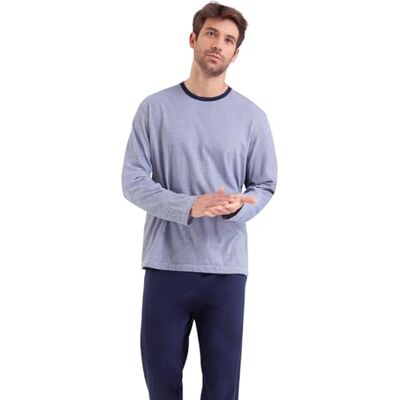 EMINENCE Fait en France Lu35 pyjamasset, vit/marinblå, M herr, Marinblå, M EMINENCE Fait en France Lu35 pyjamasset, vit/marinblå, M herr, Marinblå, M