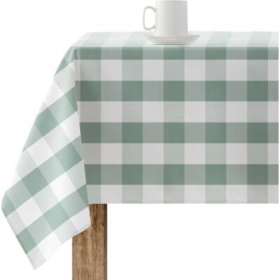 BL BELUM BELUM Bordsduk Stötfångad rutiga 0120-104, Vichy Rutid Storlek; 140x140 cm, Motorduk icke-fläckar, Vichy Mint tyg, 100% ekologisk bomull BL BELUM BELUM Bordsduk Stötfångad rutiga 0120-104, Vichy Rutid Storlek; 140x140 cm, Motorduk icke-fläckar, Vichy Mint tyg, 100% ekologisk bomull
