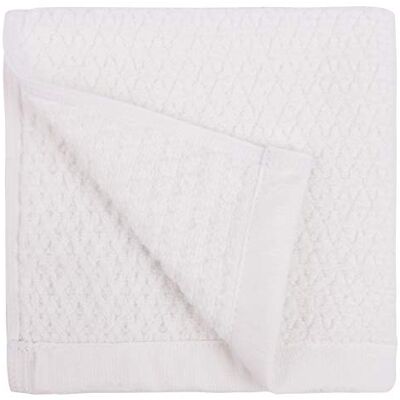 Everplush Diamond Jacquard tvättduk, set med 6, 13 tum x 13 tum, vit Everplush Diamond Jacquard tvättduk, set med 6, 13 tum x 13 tum, vit
