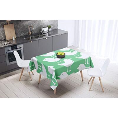Bonamaison köksdekoration, bordsduk, lila, svart, 140 x 140 cm – designad och tillverkad i Turkiet Bonamaison köksdekoration, bordsduk, lila, svart, 140 x 140 cm – designad och tillverkad i Turkiet