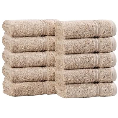 Superior NS Handduk Parent handduksset, hög kvalitet, långstaplad, kammad bomull, taupe, tvättduk (10-pack) Superior NS Handduk Parent handduksset, hög kvalitet, långstaplad, kammad bomull, taupe, tvättduk (10-pack)