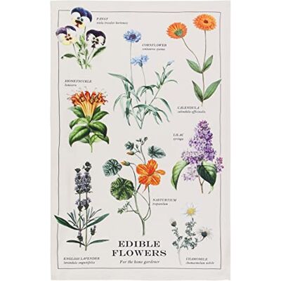 Now Designs ätbara blommor tryckt kökshandduk, 45 x 71 cm Now Designs ätbara blommor tryckt kökshandduk, 45 x 71 cm