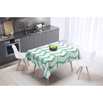 Bonamaison köksdekoration, bordsduk, lila, svart, 140 x 140 cm – designad och tillverkad i Turkiet Bonamaison köksdekoration, bordsduk, lila, svart, 140 x 140 cm – designad och tillverkad i Turkiet