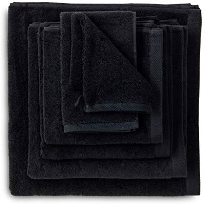Heckett Lane Bath Wash Cloth, 100% bomull, nattsvart, 16 x 21 cm, 6,0 stycken Heckett Lane Bath Wash Cloth, 100% bomull, nattsvart, 16 x 21 cm, 6,0 stycken