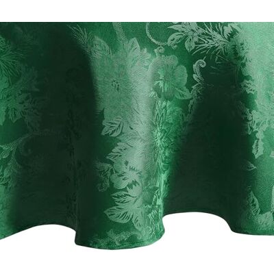 Elrene hem mode julstjärna elegans jacquard jul/semester vattentät fläckbeständig matbordsduk, 178 x 180 cm rund, grön Elrene hem mode julstjärna elegans jacquard jul/semester vattentät fläckbeständig matbordsduk, 178 x 180 cm rund, grön