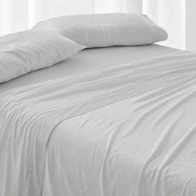 Blanco 100% bomull flanell lakan set säng 105 grå Blanco 100% bomull flanell lakan set säng 105 grå