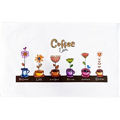 Half a Donkey Kaffekoppar Stor bomulls kökshandduk - Half a Donkey Kaffekoppar Stor bomulls kökshandduk -