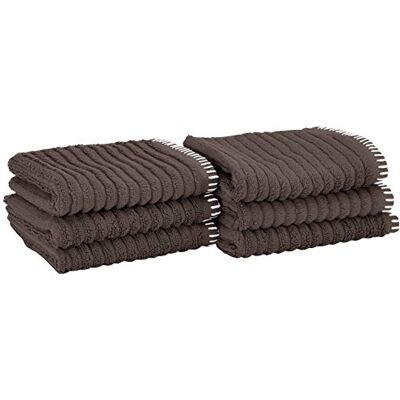 Heckett Lane Bath Guest Towel, 60% bambu viskos, 40% bomull, mörk gullgrå, 30 x 50 cm, 6,0 stycken Heckett Lane Bath Guest Towel, 60% bambu viskos, 40% bomull, mörk gullgrå, 30 x 50 cm, 6,0 stycken