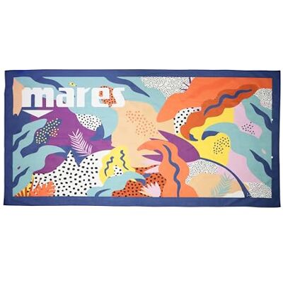 Mares Aquazone Seaside Towel - Mikrofiber, Blommönster, Elastisk Ring Mares Aquazone Seaside Towel - Mikrofiber, Blommönster, Elastisk Ring