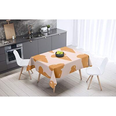 Bonamaison köksdekoration, bordsduk, lila, svart, 140 x 140 cm – designad och tillverkad i Turkiet Bonamaison köksdekoration, bordsduk, lila, svart, 140 x 140 cm – designad och tillverkad i Turkiet