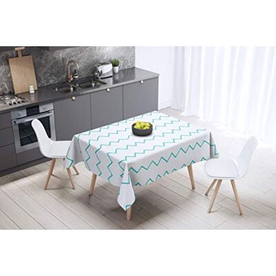 Bonamaison köksdekoration, bordsduk, lila, svart, 140 x 140 cm – designad och tillverkad i Turkiet Bonamaison köksdekoration, bordsduk, lila, svart, 140 x 140 cm – designad och tillverkad i Turkiet