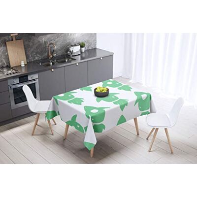 Bonamaison köksdekoration, bordsduk, lila, svart, 140 x 140 cm – designad och tillverkad i Turkiet Bonamaison köksdekoration, bordsduk, lila, svart, 140 x 140 cm – designad och tillverkad i Turkiet