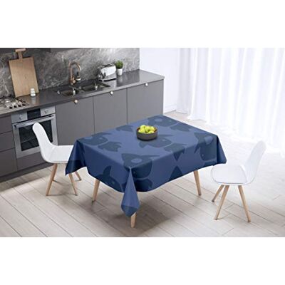 Bonamaison köksdekoration, bordsduk, lila, svart, 140 x 140 cm – designad och tillverkad i Turkiet Bonamaison köksdekoration, bordsduk, lila, svart, 140 x 140 cm – designad och tillverkad i Turkiet