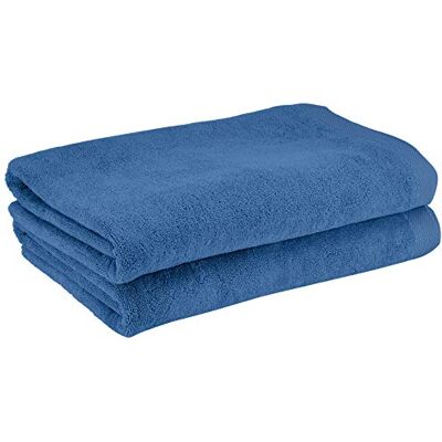 Heckett Lane Bath Beach Towel, 100% bomull, jeans blå, 90 x 180 cm, 2.0 stycken Heckett Lane Bath Beach Towel, 100% bomull, jeans blå, 90 x 180 cm, 2.0 stycken
