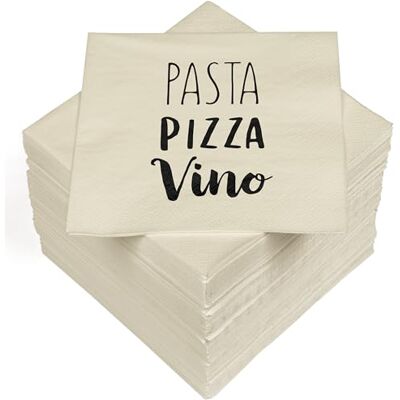 Heku 100 servetter, 3 lager, 33 x 33 cm, pasta pizza vinyl Heku 100 servetter, 3 lager, 33 x 33 cm, pasta pizza vinyl