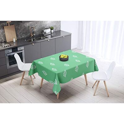 Bonamaison köksdekoration, bordsduk, lila, svart, 140 x 140 cm – designad och tillverkad i Turkiet Bonamaison köksdekoration, bordsduk, lila, svart, 140 x 140 cm – designad och tillverkad i Turkiet