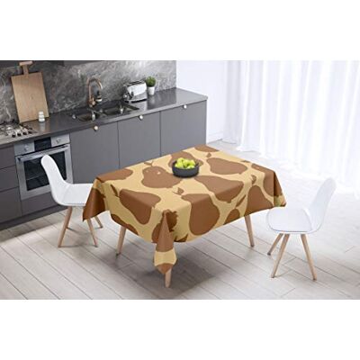 Bonamaison köksdekoration, bordsduk, lila, svart, 140 x 140 cm – designad och tillverkad i Turkiet Bonamaison köksdekoration, bordsduk, lila, svart, 140 x 140 cm – designad och tillverkad i Turkiet