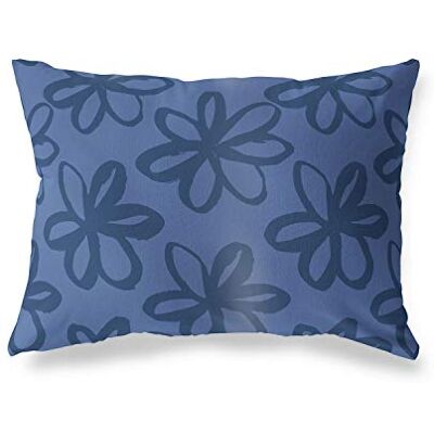 Bonamaison dekorativt kuddöverdrag blå, överdrag till prydnadskudde, heminredning örngott för vardagsrum, soffa, sovrum, storlek: 35 x 50 cm – designad och tillverkad i Turkiet Bonamaison dekorativt kuddöverdrag blå, överdrag till prydnadskudde, heminredning örngott för vardagsrum, soffa, sovrum, storlek: 35 x 50 cm – designad och tillverkad i Turkiet