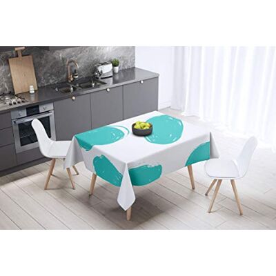 Bonamaison köksdekoration, bordsduk, lila, svart, 140 x 140 cm – designad och tillverkad i Turkiet Bonamaison köksdekoration, bordsduk, lila, svart, 140 x 140 cm – designad och tillverkad i Turkiet