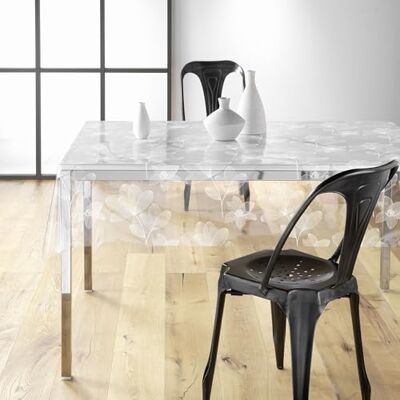 Douceur d'Intérieur , Kristall bordsduk (140 x 240 cm) Danela White, PVC tryckt 14/100E Douceur d'Intérieur , Kristall bordsduk (140 x 240 cm) Danela White, PVC tryckt 14/100E