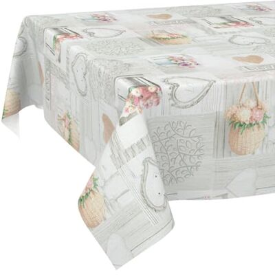 ANRO Oljeduk bordsduk tvättbar lättvårdad lotuseffekt utomhus trädgårdsduk lantliga blommor 180 x 120 cm (rektangulär) ANRO Oljeduk bordsduk tvättbar lättvårdad lotuseffekt utomhus trädgårdsduk lantliga blommor 180 x 120 cm (rektangulär)