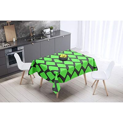 Bonamaison köksdekoration, bordsduk, lila, svart, 140 x 140 cm – designad och tillverkad i Turkiet Bonamaison köksdekoration, bordsduk, lila, svart, 140 x 140 cm – designad och tillverkad i Turkiet