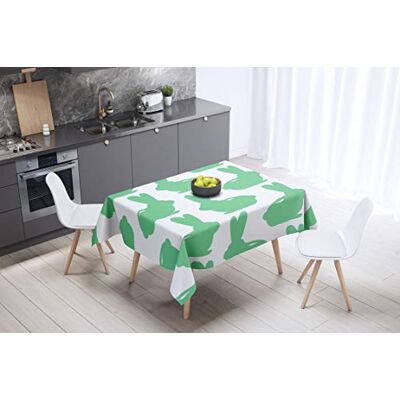 Bonamaison köksdekoration, bordsduk, lila, svart, 140 x 140 cm – designad och tillverkad i Turkiet Bonamaison köksdekoration, bordsduk, lila, svart, 140 x 140 cm – designad och tillverkad i Turkiet