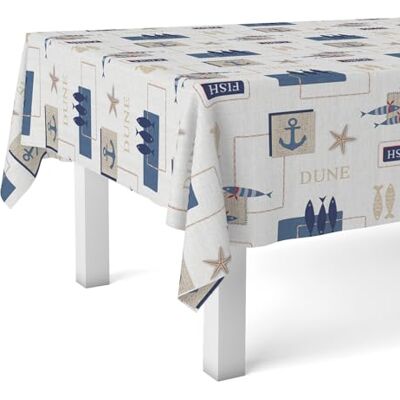 Martina Home Mantel Hule Sea Blå 140 Rund Martina Home Mantel Hule Sea Blå 140 Rund