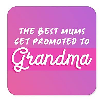 Tongue in Peach The Best Mums Get Promoted To Grandma Coaster Work From Home Underlägg Nya Jobb Presenter Lämna Ny Baby Morförälder Bordstablett Kaffe CC20 Tongue in Peach The Best Mums Get Promoted To Grandma Coaster Work From Home Underlägg Nya Jobb Presenter Lämna Ny Baby Morförälder Bordstablett Kaffe CC20