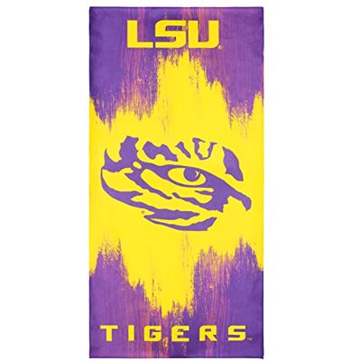 College Covers Everything Comfy LSU Tigers strandhandduk, 76 cm x 152 cm College Covers Everything Comfy LSU Tigers strandhandduk, 76 cm x 152 cm
