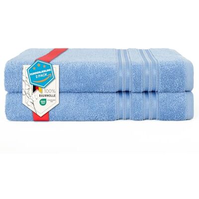 Hammetex Badlakan 2-pack 70x140 cm, Duschhandduk, 100% Bomullsfrotté OEKO-TEX-certifierade, mjuka & absorberande, frotté, med hängögla, duschhandduk & bastuhandduk för badrum & bastu Hammetex Badlakan 2-pack 70x140 cm, Duschhandduk, 100% Bomullsfrotté OEKO-TEX-certifierade, mjuka & absorberande, frotté, med hängögla, duschhandduk & bastuhandduk för badrum & bastu