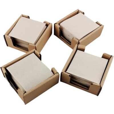 Hostelnovo Förpackning med 100% återvinningsbara och biologiskt nedbrytbara pappersservetter + 4 återvunna kartongservetter, ekologiska servetter, 10 x 10 cm vikta Hostelnovo Förpackning med 100% återvinningsbara och biologiskt nedbrytbara pappersservetter + 4 återvunna kartongservetter, ekologiska servetter, 10 x 10 cm vikta