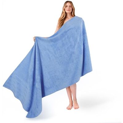 American Soft Linen Amerikanskt mjukt linne, 35 x 70 cm jumbo stora badhanddukar, 100% turkisk bomull, överdimensionerade lyxiga badhanddukar för badrum strand och pool, himmelsblå. American Soft Linen Amerikanskt mjukt linne, 35 x 70 cm jumbo stora badhanddukar, 100% turkisk bomull, överdimensionerade lyxiga badhanddukar för badrum strand och pool, himmelsblå.