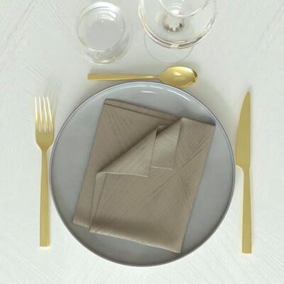 Soleil d'ocre Set med 3 handdukar, 45 x 45 cm, lyxig, champagne Soleil d'ocre Set med 3 handdukar, 45 x 45 cm, lyxig, champagne